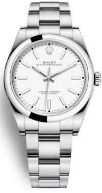 Rolex Oyster Perpetual White Dial Front