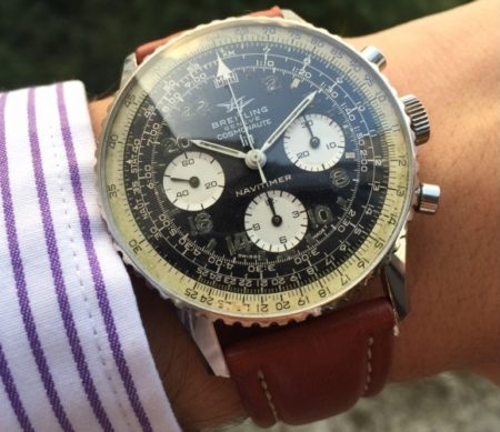 Breitling Navitimer Cosmonaute 809 on wrist
